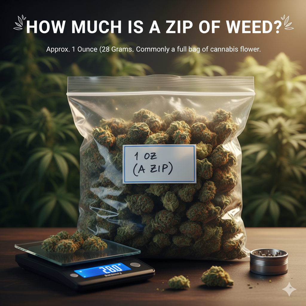 how much is a zip of weed