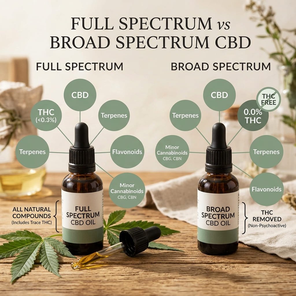 Why Full Spectrum and Broad Spectrum CBD Are Different